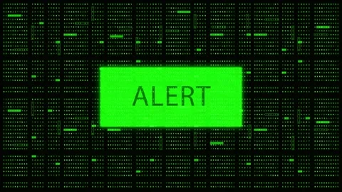 Hud Hui Digital Software Alert Screen Animated Element in 4K Stock Footage 280348993