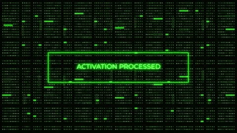Hud Hui Digital Software Screen Activated Access Animated Element in 4K Stock Footage 280348989