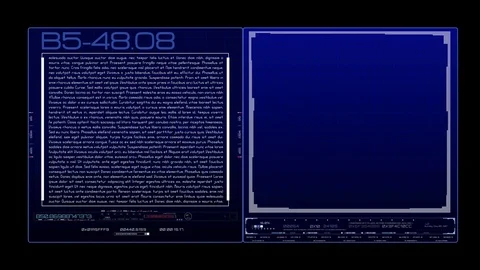 HUD ID Video Holder Interface 스톡 동영상 72136725