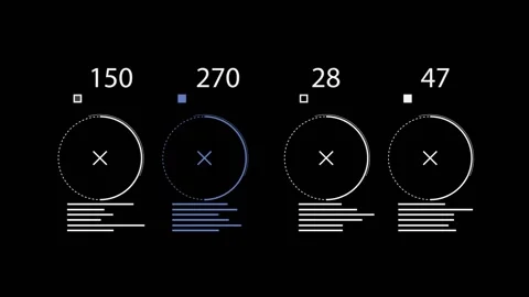 HUD infographic 003 Stock Footage 163588271