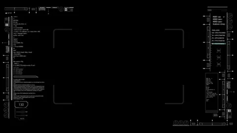 HUD infographic Alpha PNG.Technological pattern. Stock-Footage 80649887