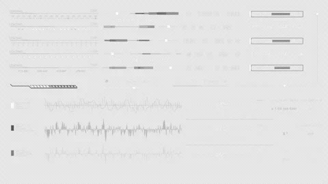 HUD infographic elements Data Information Stock Footage 306542029