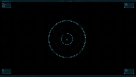 Hud interface animation designed for video creators and websites showing da.. Stock Footage 328434535