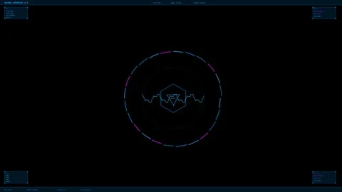 Hud interface animation designed for video creators and website use to enha.. Stock Footage 328435395