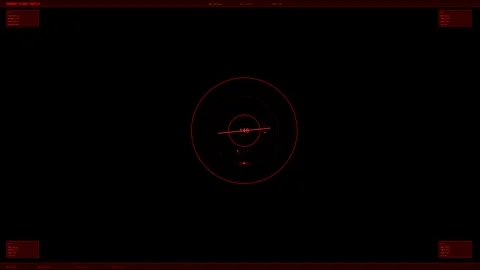 Hud interface animation designed for video creator or website use with red .. 스톡 동영상 328435959