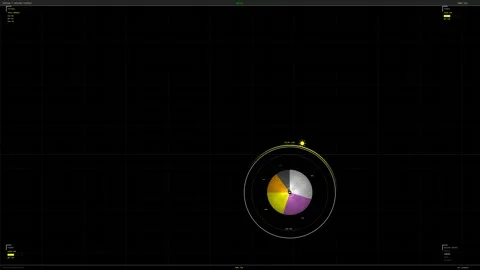 HUD interface animation displays data visualization in a dynamic format for.. Stock Footage 328273927