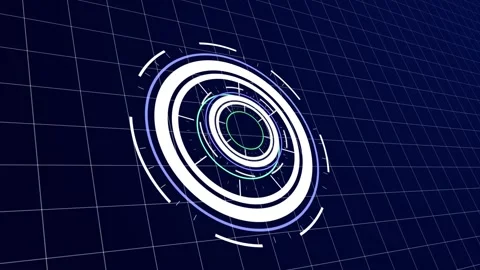 HUD interface Animation, Futuristic and technology concept animation, Stock Footage 244977187