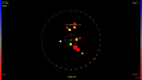 Hud interface animation showcasing visual data representation for video cre.. Stock Footage 328435285