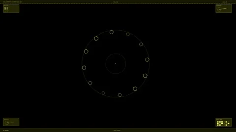 Hud interface animation showing circular elements for video creators and we.. 스톡 동영상 328435435