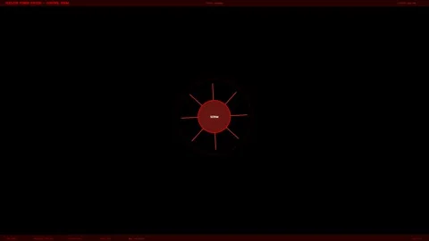 HUD interface animation showing a control room display with data readouts a.. Stock Footage 328273309