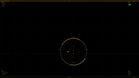 HUD interface animation showing data points and interaction elements in a b.. Stock Footage 328273922