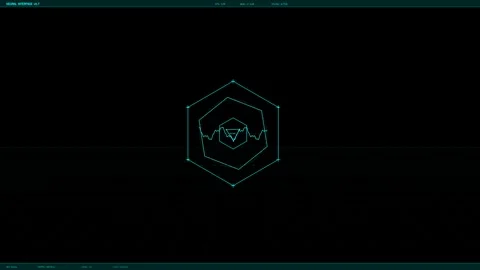 Hud interface animation showing dynamic graphics for video creators or webs.. Stock Footage 328436501