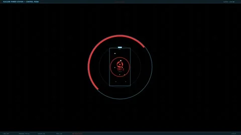 HUD interface animation showing various data metrics in a digital control s.. Stock Footage 328273905