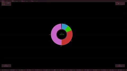 HUD interface animation shows data display and visual elements for tracking.. Stock Footage 328273051