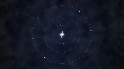 Hud interface animation with tech circles and futuristic elements Stock Footage 347945128