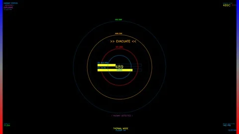 Hud interface animation for video creator and websites providing data on th.. Stock Footage 328434493