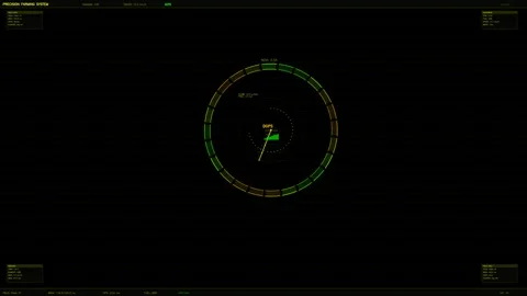 Hud interface animation for video creator and website use showing data disp.. 스톡 동영상 328434515