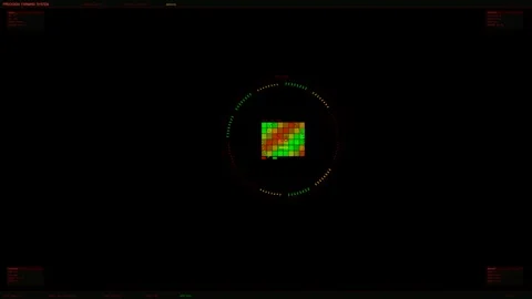 Hud interface animation for video creator or websites showing graphic eleme.. Stock Footage 328435343