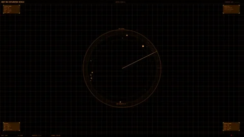 Hud interface animation for video creator or websites showing circular desi.. Stock Footage 328436517