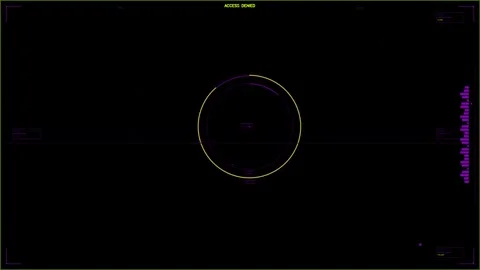 Hud interface animation for video creators and websites showing access gran.. Stock Footage 328434498