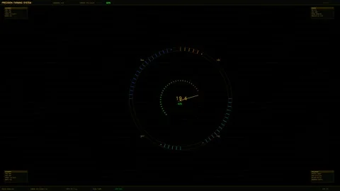 Hud interface animation for video creators or websites showing data display.. Stock Footage 328434516