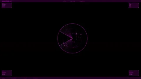 HUD interface animation for video creators and websites shows data visualiz.. Stock Footage 328434539