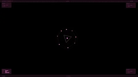 Hud interface animation for video creators and websites featuring a dynamic.. Stock Footage 328434550