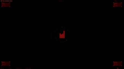 Hud interface animation for video creators and websites featuring a rising .. Stock Footage 328435414