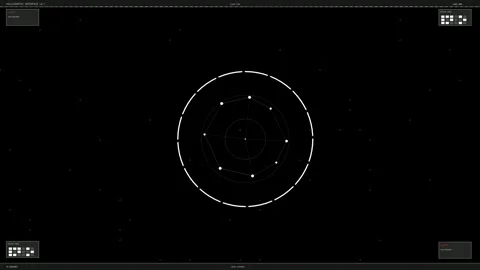 Hud interface animation for video creators and websites showcasing geometri.. Stock Footage 328435434