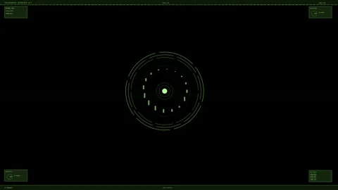 Hud interface animation for video creators and websites that showcases a ci.. Stock Footage 328435440