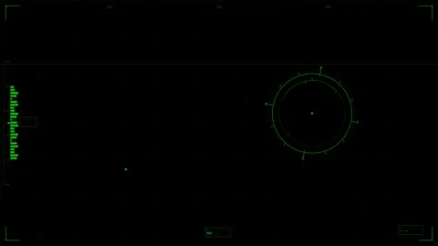 Hud interface animation for video creators and websites with green elements.. 스톡 동영상 328435844