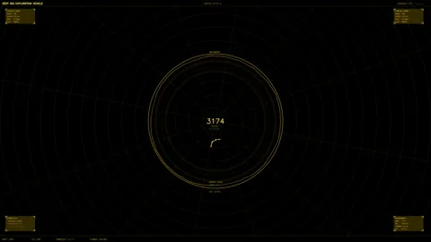 Hud interface animation for video creators and websites with dynamic elemen.. Stock Footage 328436001