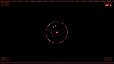 Hud interface animation for video creators and websites showing a circular .. Stock Footage 328436532