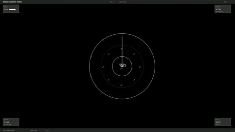 Hud interface animation for video creators and websites showing navigation .. Stock Footage 328436544