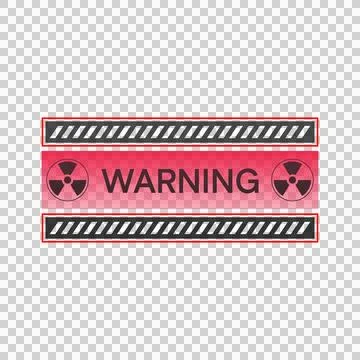 Hud interface element attention sign warning design Illustrazione stock