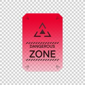 Hud interface element attention sign warning isolated 스톡 일러스트