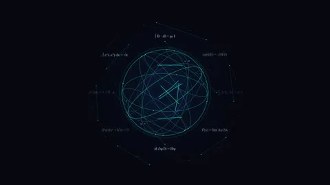 Hud interface globe network animation loop Stock Footage 346539554