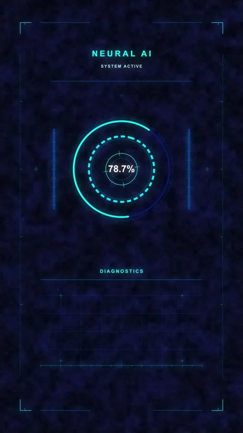 Hud interface technology loading circle, digital data scan display Stock Footage 348341297