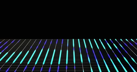 HUD lines in motion. abstract background from particles and dots. High-tech Stock Footage 171875455