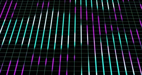 HUD lines in motion. abstract background from particles and dots. High-tech Stock Footage 172046004