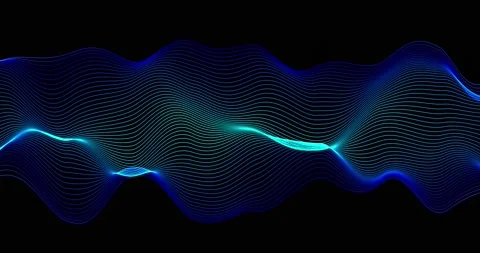 HUD lines in motion. abstract background from particles and dots. High-tech Stock Footage 172046212