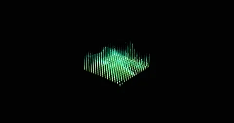 HUD lines in motion. abstract background from particles and dots. High-tech Stock Footage 172046234