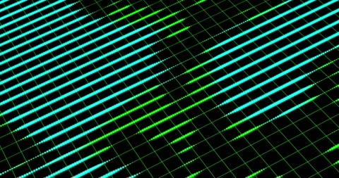 HUD lines in motion. abstract background from particles and dots. High-tech Stock Footage 172220308