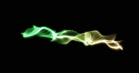 HUD lines in motion. abstract background from particles and dots. High-tech Stock Footage 172220463