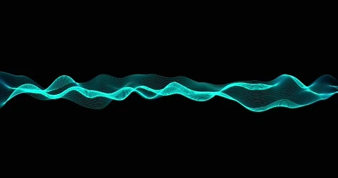 HUD lines in motion. abstract background from particles and dots. High-tech Stock Footage 172220539