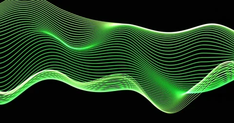 HUD lines in motion. abstract background from particles and dots. High-tech Stock Footage 172220576