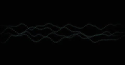 HUD lines in motion. abstract background from particles and dots. High-tech Stock Footage 172377006
