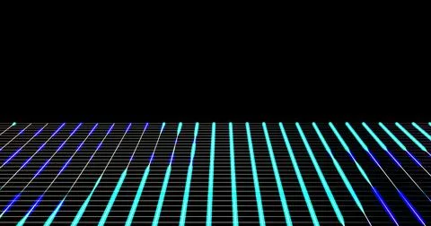 HUD lines in motion. abstract background from particles and dots. High-tech Illustrazione stock