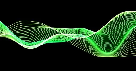 HUD lines in motion. abstract background from particles and dots. High-tech Illustrazione stock