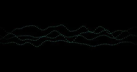 HUD lines in motion. abstract background from particles and dots. High-tech Illustrazione stock